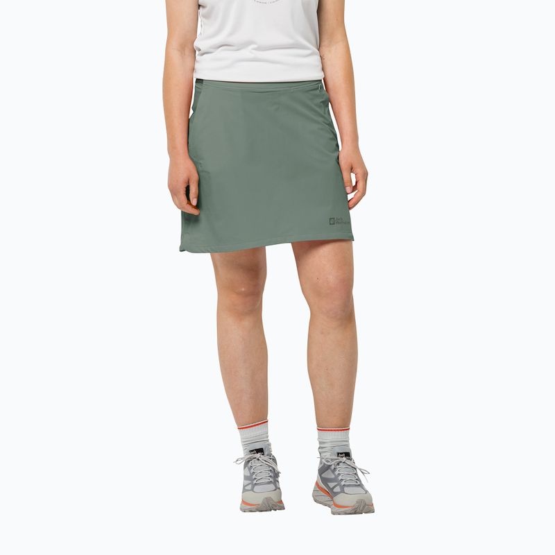 Spódnica trekkingowa Jack Wolfskin Hilltop Trail picnic green