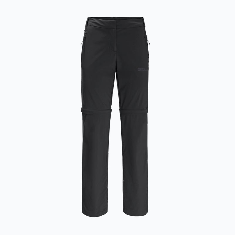Spodnie softshell damskie Jack Wolfskin Glastal Zip Off black 6