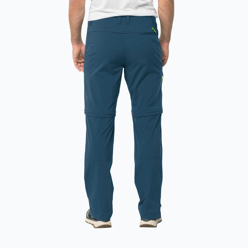Spodnie softshell męskie Jack Wolfskin Glastal Zip Away dark sea 2