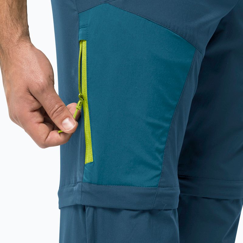 Spodnie softshell męskie Jack Wolfskin Glastal Zip Away dark sea 5