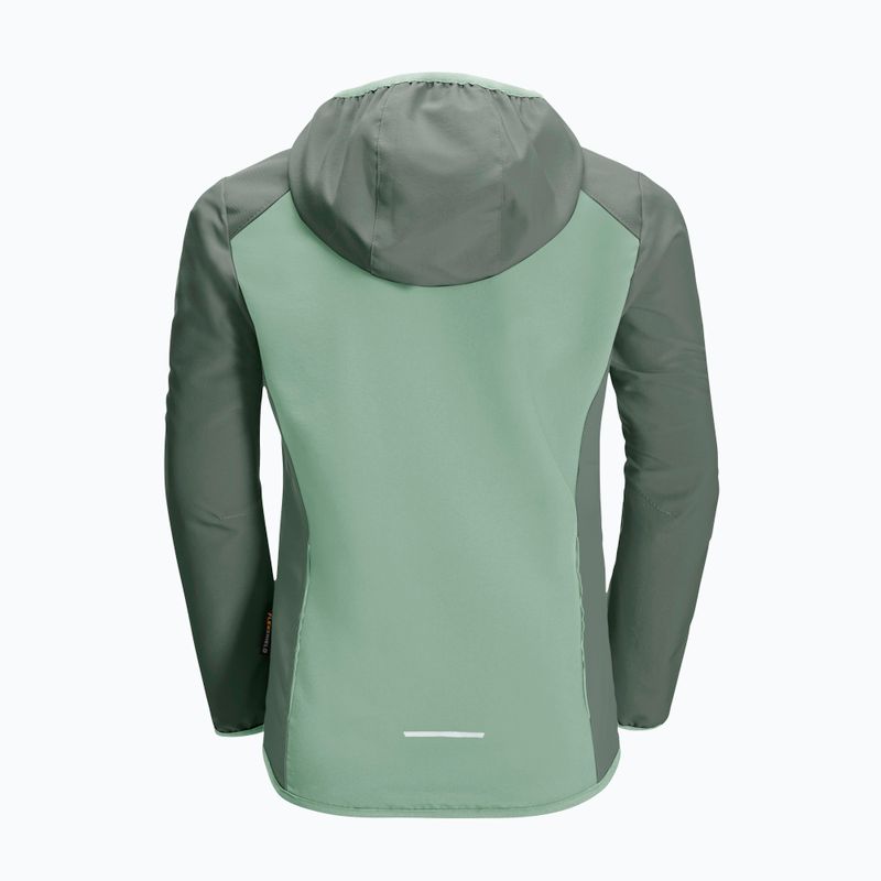 Kurtka softshell dziecięca Jack Wolfskin Turbulence granite green 2