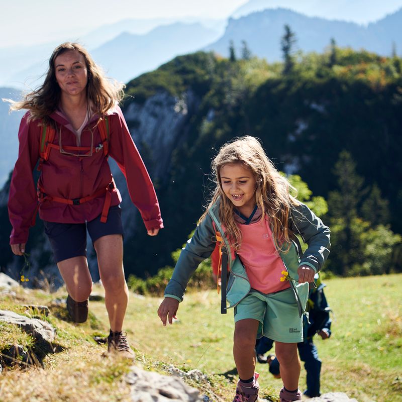 Kurtka softshell dziecięca Jack Wolfskin Turbulence granite green 3