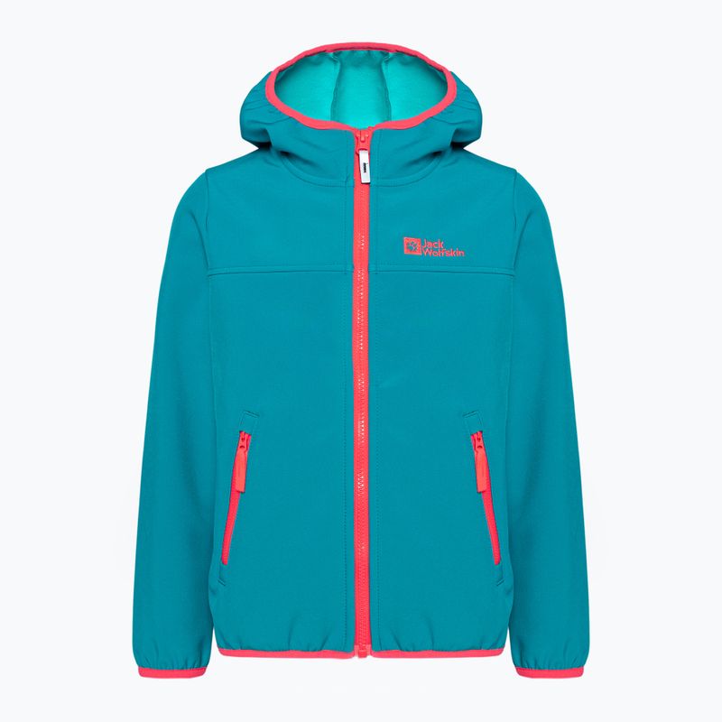 Kurtka softshell dziecięca Jack Wolfskin Fourwinds Jacket Kids everest blue
