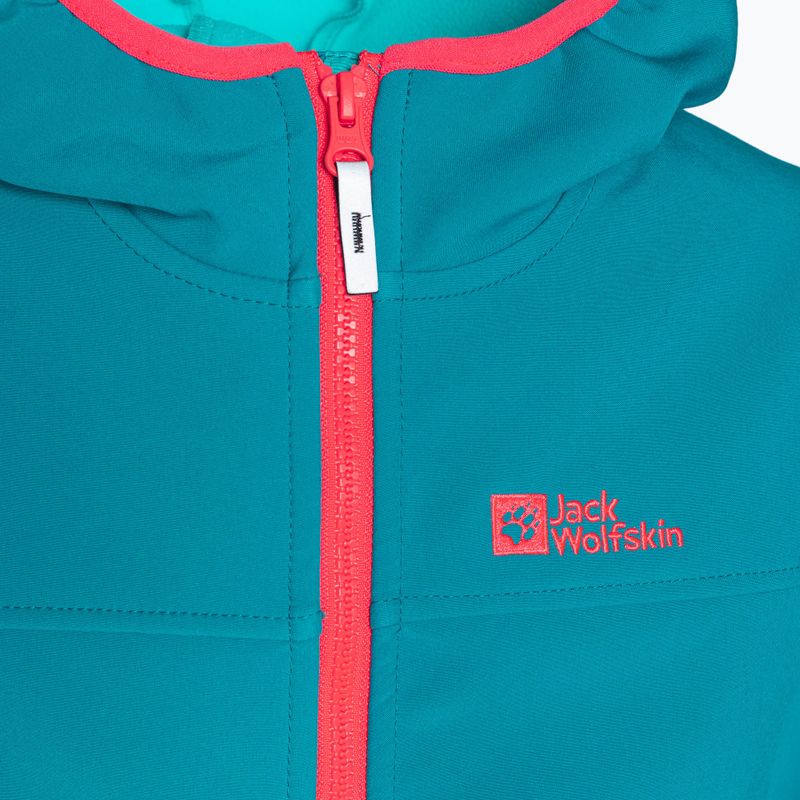 Kurtka softshell dziecięca Jack Wolfskin Fourwinds Jacket Kids everest blue 3