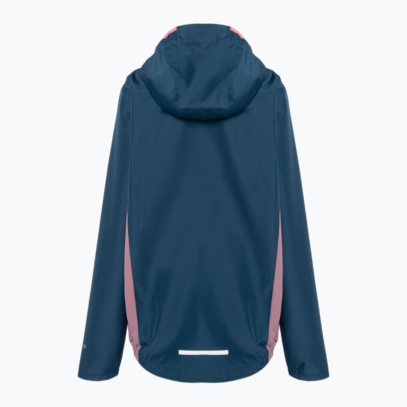 Kurtka przeciwdeszczowa dziecięca Jack Wolfskin Active Hike dark blue/purple 2