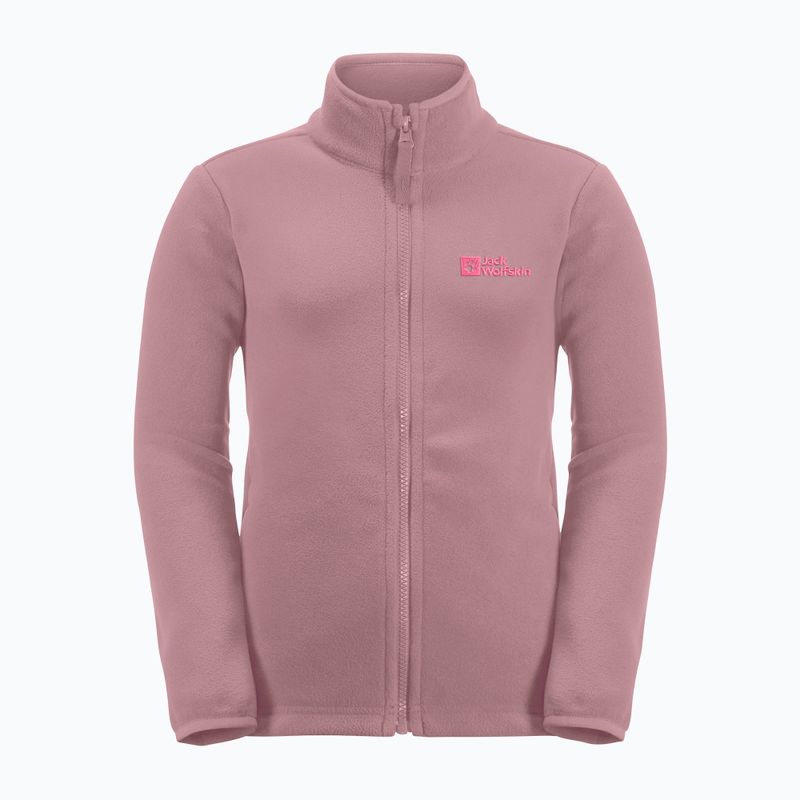 Bluza polarowa dziecięca Jack Wolfskin Taunus ash mauve