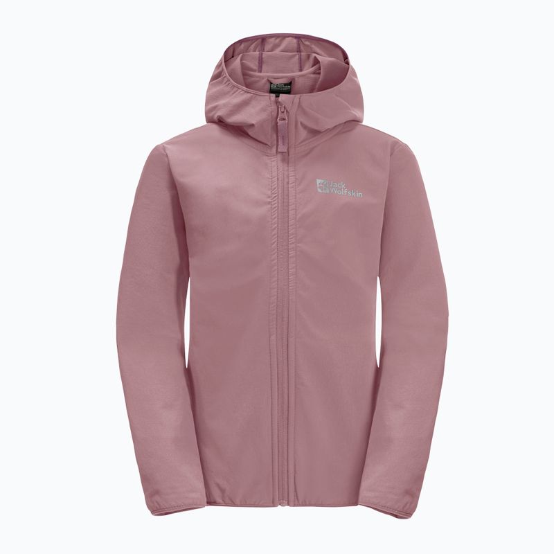 Kurtka softshell dziecięca Jack Wolfskin Solyd ash mauve