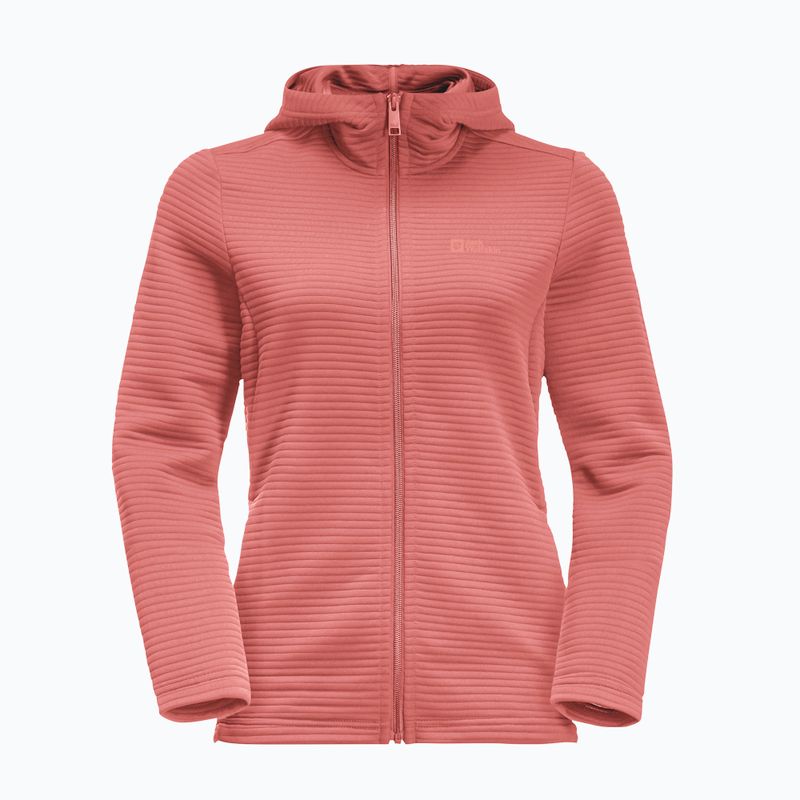 Bluza trekkingowa damska Jack Wolfskin Modesto Hooded faded rose 4