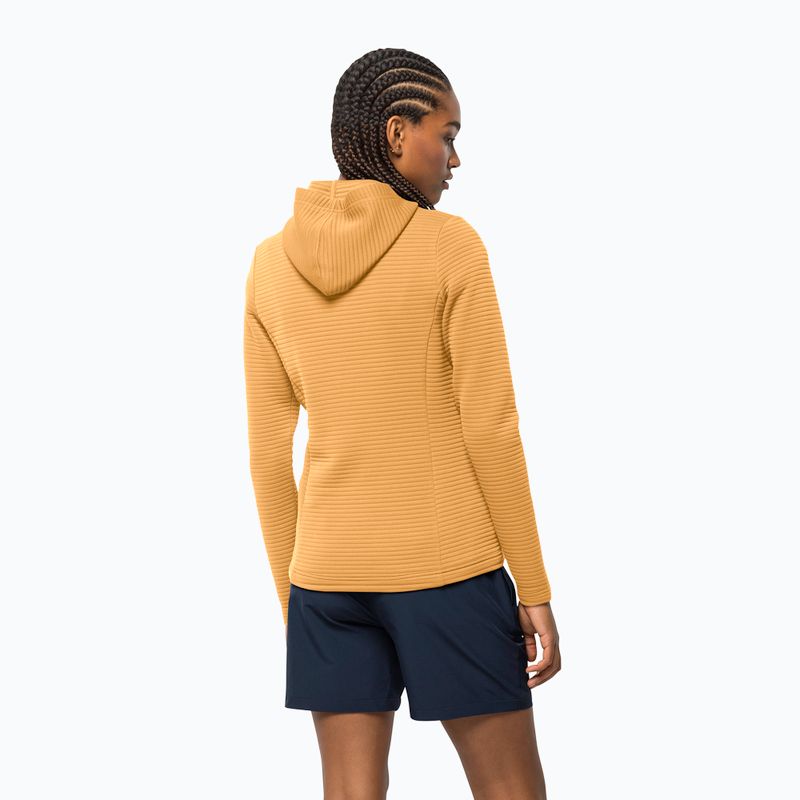 Bluza trekkingowa damska Jack Wolfskin Modesto Hooded honey yellow 2