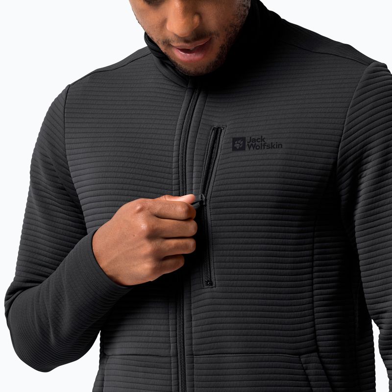 Bluza trekkingowa męska Jack Wolfskin Modesto black 3