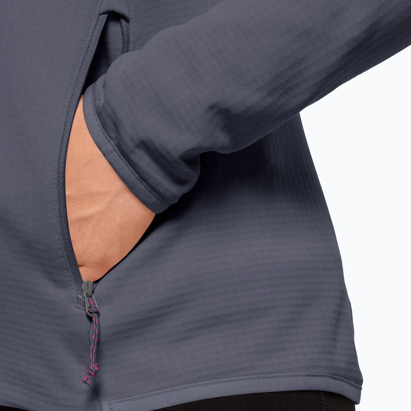 Bluza trekkingowa damska Jack Wolfskin Peak Grid Fleece dolphin 3