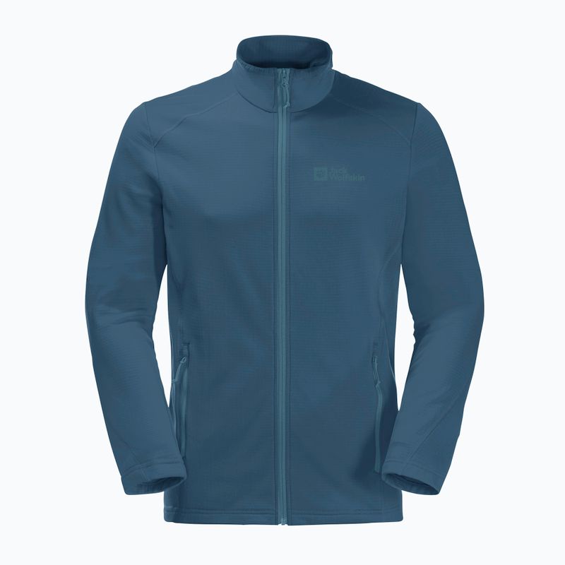 Bluza trekkingowa męska Jack Wolfskin Kolbenberg FZ dark sea 4