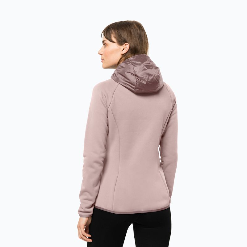 Kurtka hybrydowa damska Jack Wolfskin Routeburn Pro Hybrid rose smoke 2
