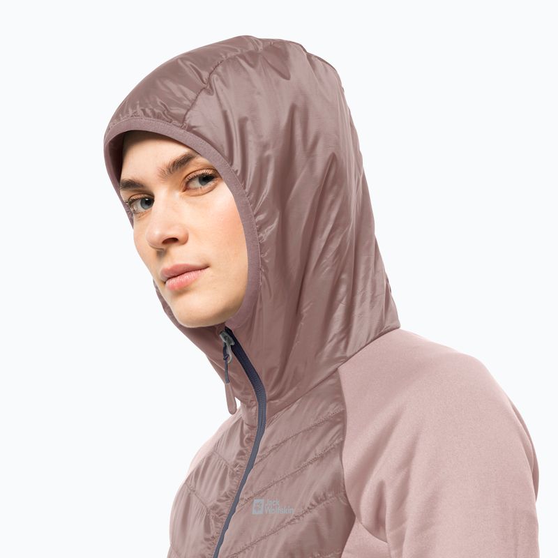 Kurtka hybrydowa damska Jack Wolfskin Routeburn Pro Hybrid rose smoke 4