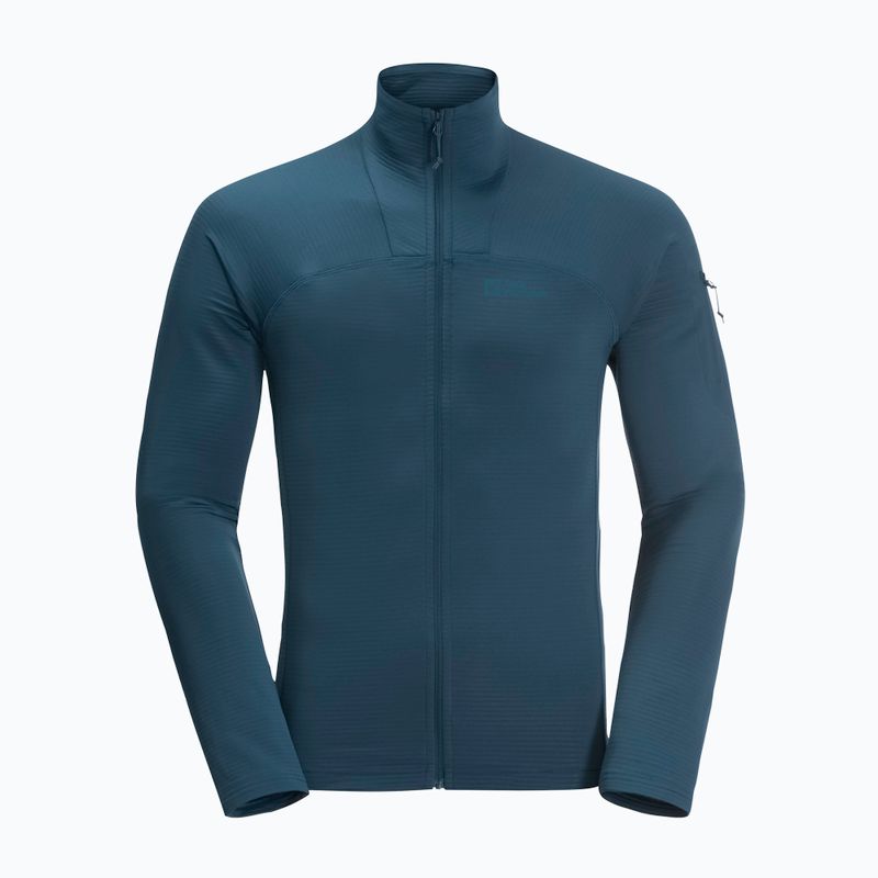 Bluza trekkingowa męska Jack Wolfskin Prelight FZ dark sea 5