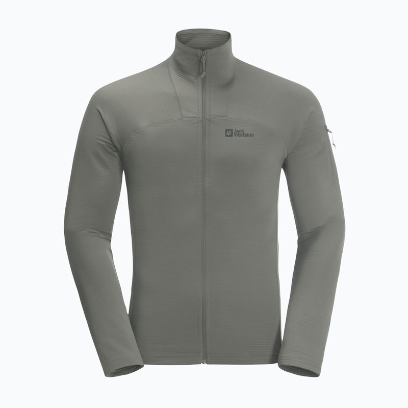 Bluza trekkingowa męska Jack Wolfskin Prelight FZ gecko green 5