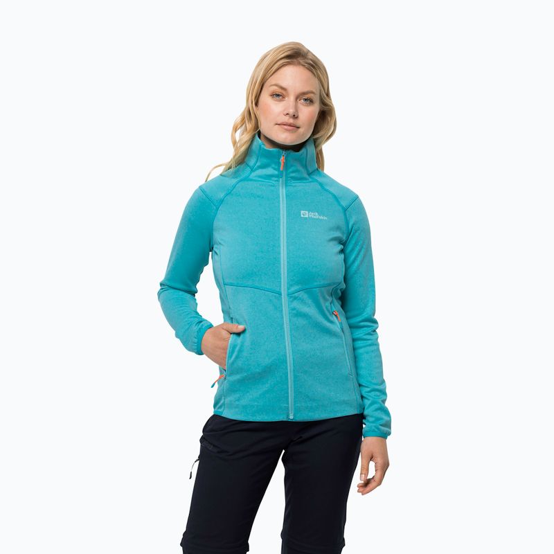 Bluza trekkingowa damska Jack Wolfskin Fortberg FZ scuba