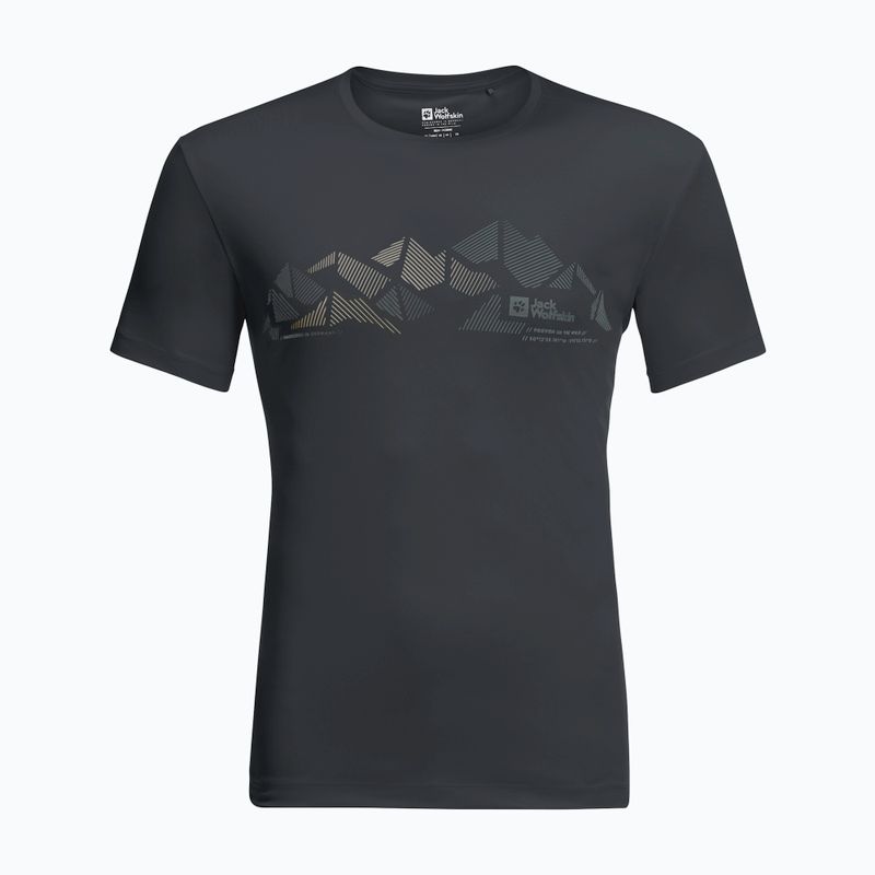 Koszulka trekkingowa męska Jack Wolfskin Peak Graphic phantom 4