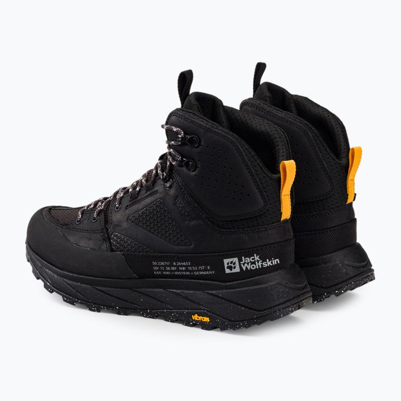 Buty trekkingowe męskie Jack Wolfskin Terraquest Texapore Mid black 3