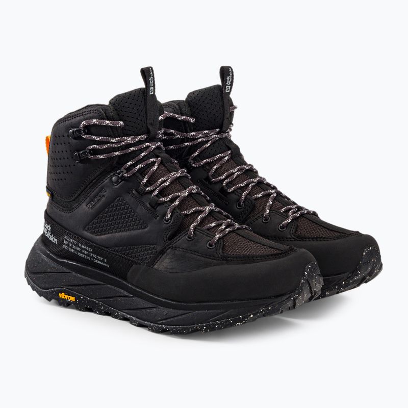 Buty trekkingowe męskie Jack Wolfskin Terraquest Texapore Mid black 4