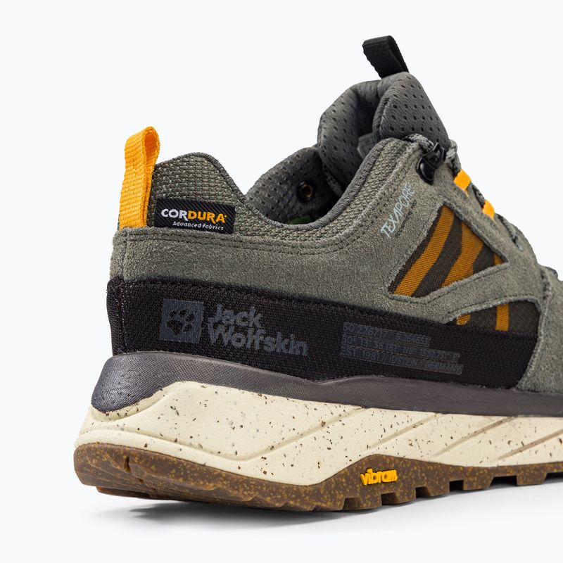 Buty trekkingowe męskie Jack Wolfskin Terraquest Texapore Low gecko green 9