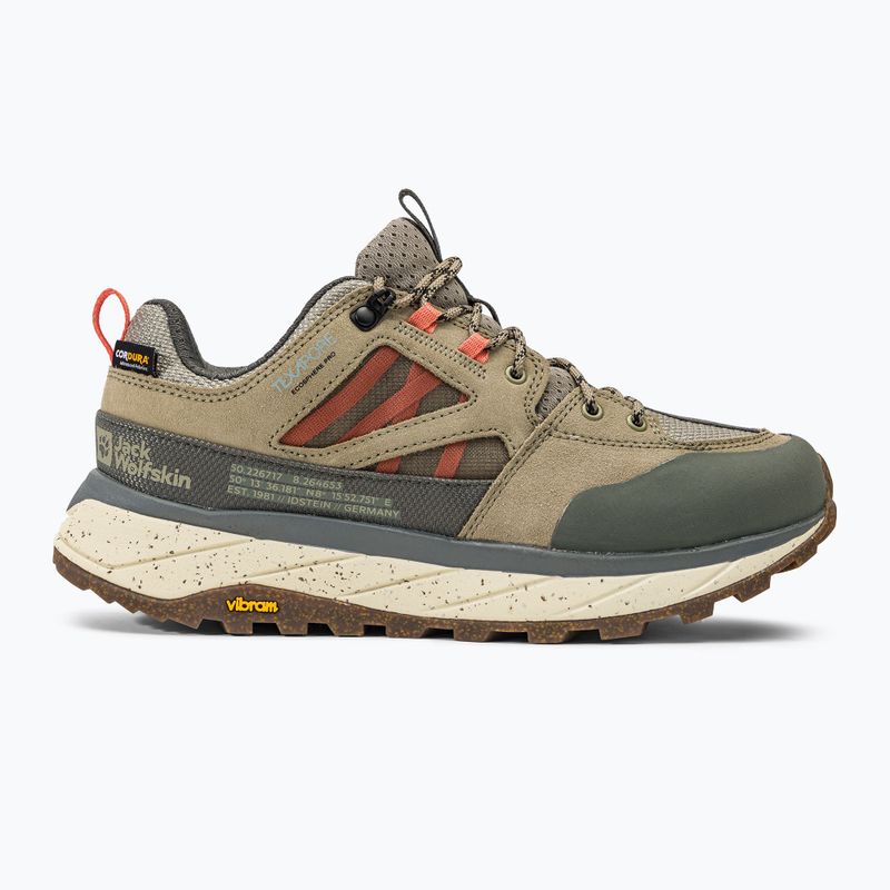 Buty trekkingowe damskie Jack Wolfskin Terraquest Texapore Low misty green 2