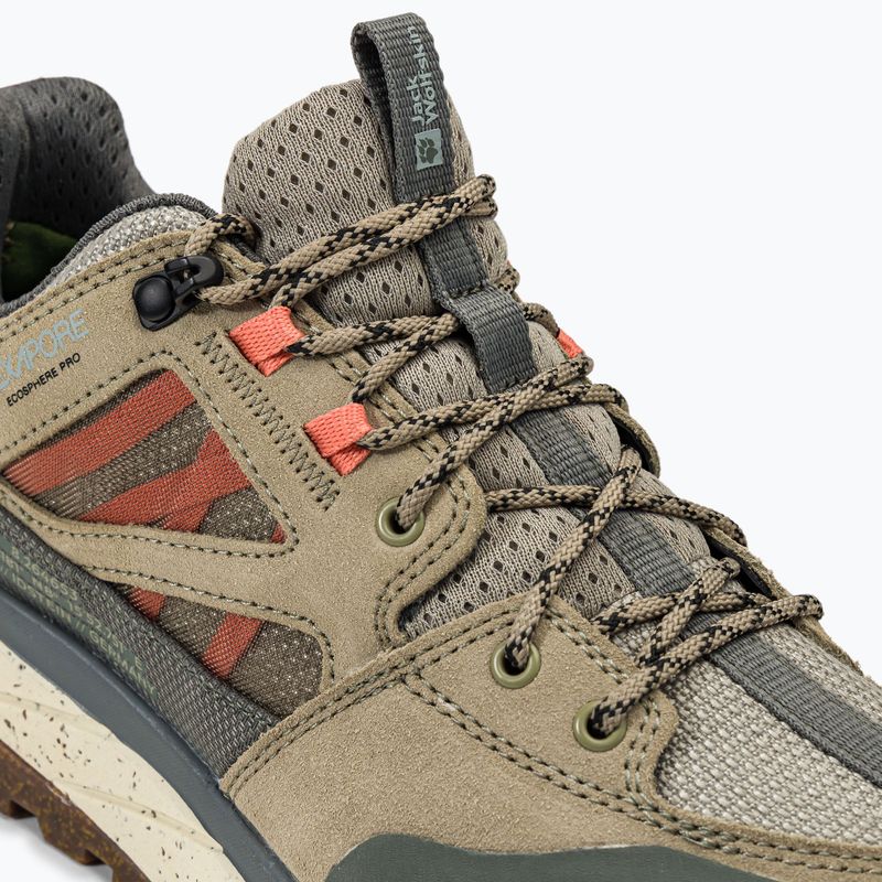 Buty trekkingowe damskie Jack Wolfskin Terraquest Texapore Low misty green 8