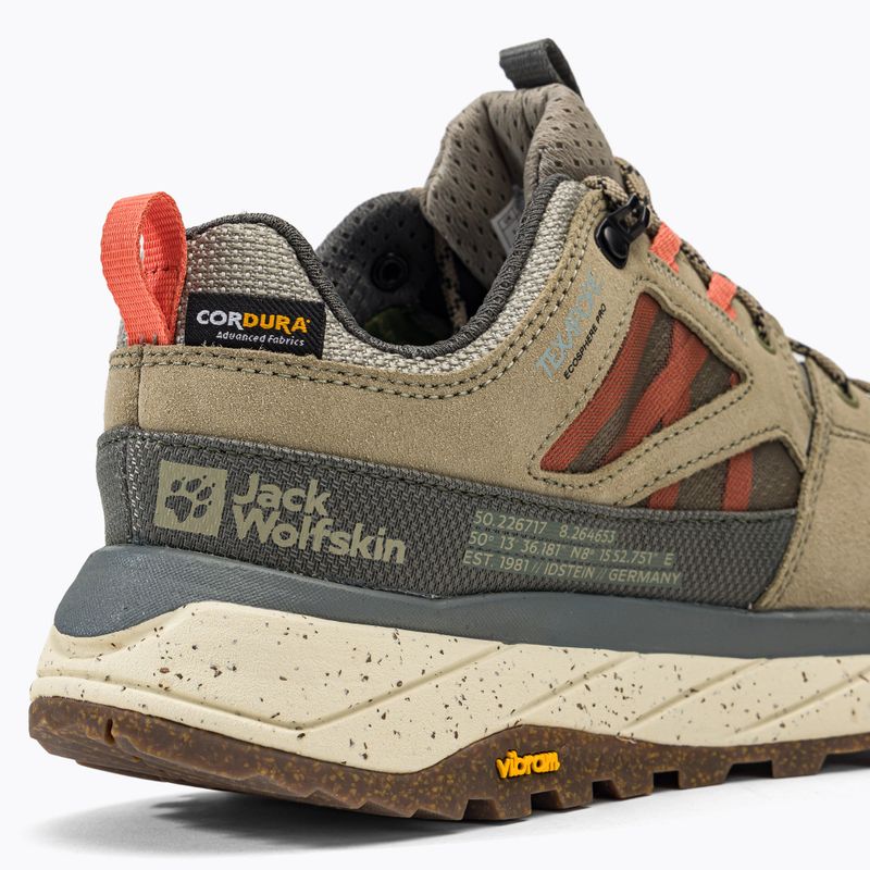 Buty trekkingowe damskie Jack Wolfskin Terraquest Texapore Low misty green 9