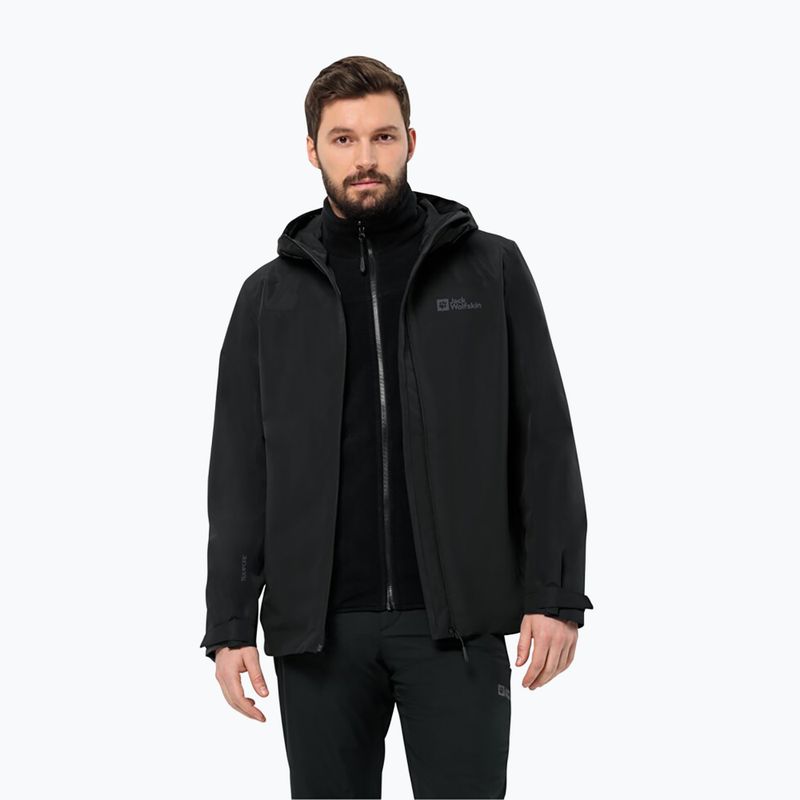 Kurtka 3w1 męska Jack Wolfskin Taubenberg 3In1 black 6001 3