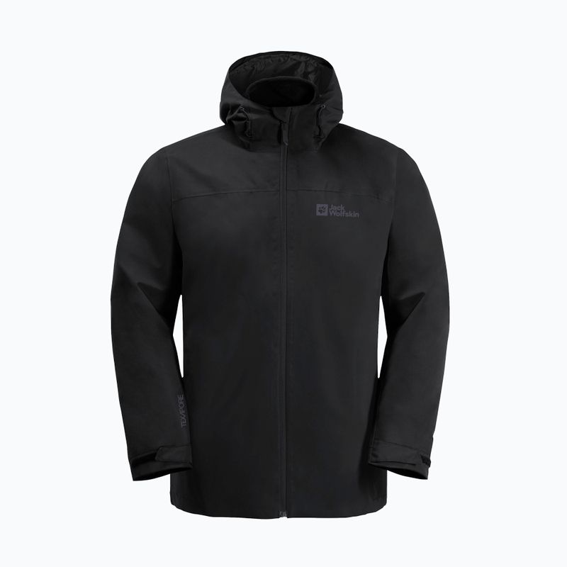 Kurtka 3w1 męska Jack Wolfskin Taubenberg 3In1 black 6001 7