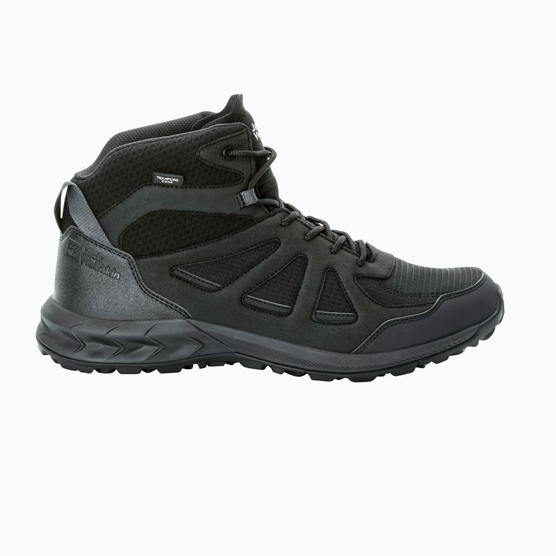 Buty trekkingowe męskie Jack Wolfskin Woodland 2 Texapore Mid black 10