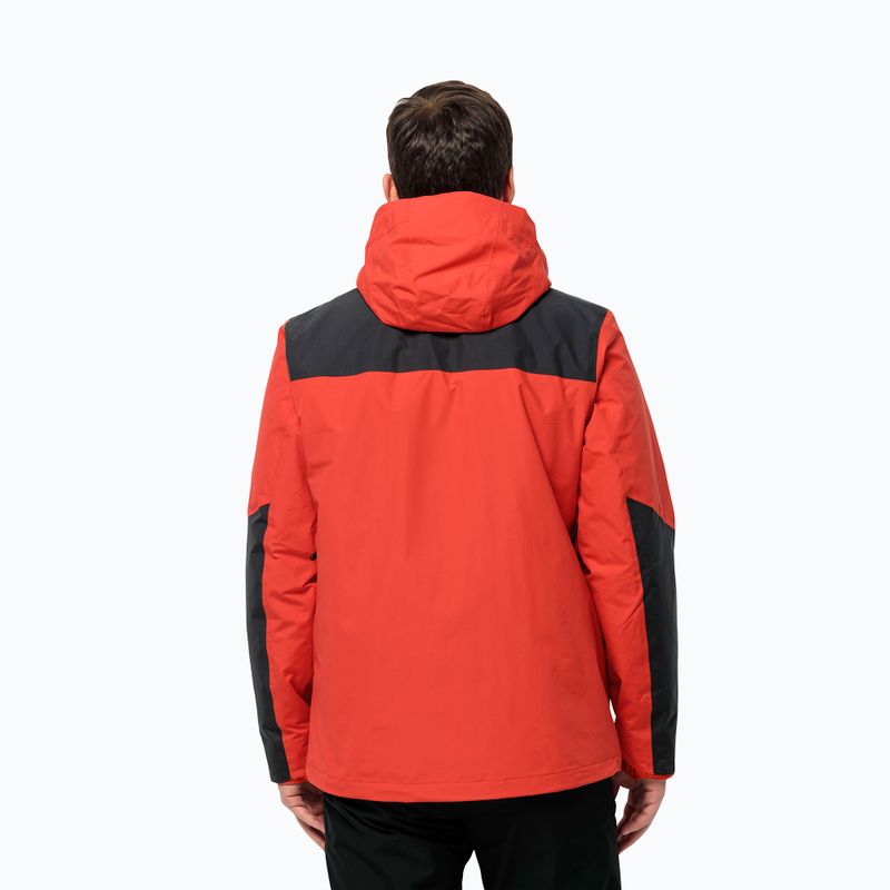 Kurtka 3w1 męska Jack Wolfskin Jasper 3in1 strong red 4
