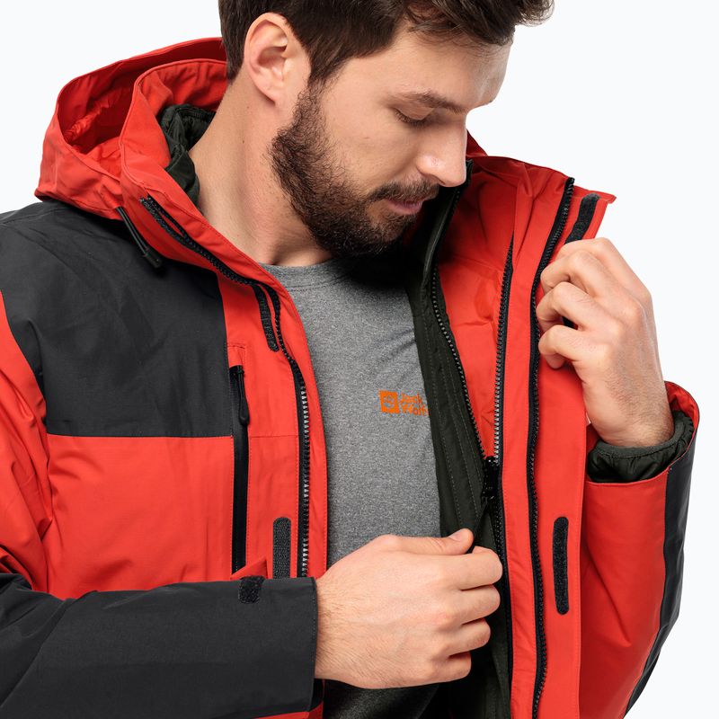 Kurtka 3w1 męska Jack Wolfskin Jasper 3in1 strong red 7