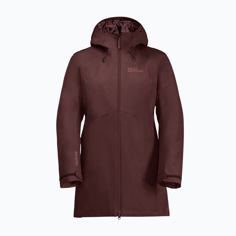 Kurtka zimowa damska Jack Wolfskin Heidelstein Ins dark maroon 11