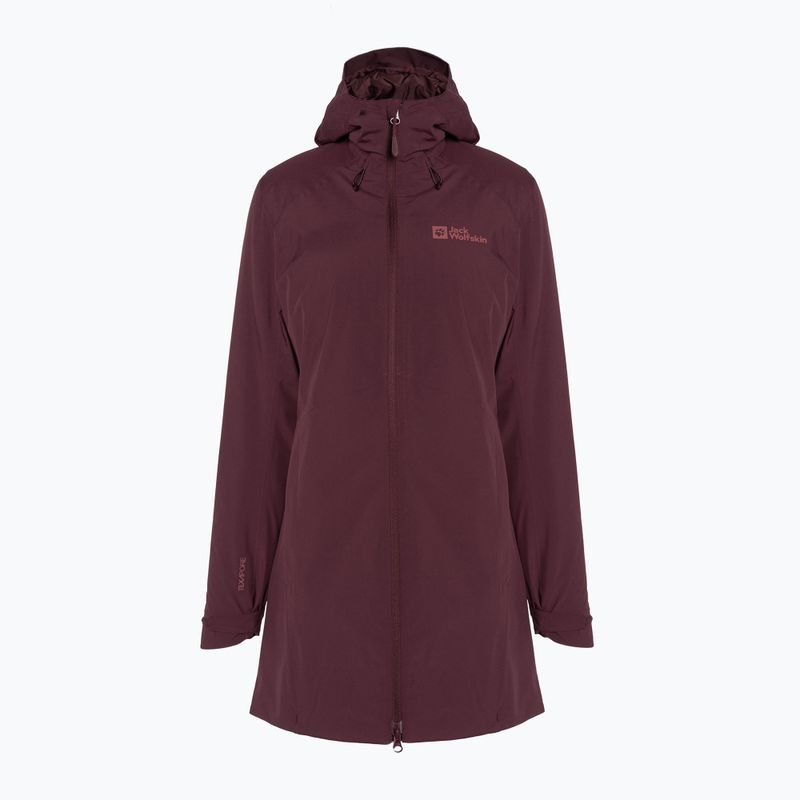 Kurtka zimowa damska Jack Wolfskin Heidelstein Ins dark maroon 7