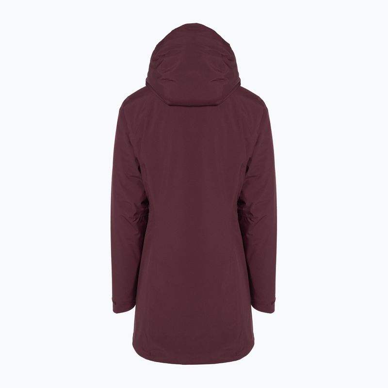 Kurtka zimowa damska Jack Wolfskin Heidelstein Ins dark maroon 8