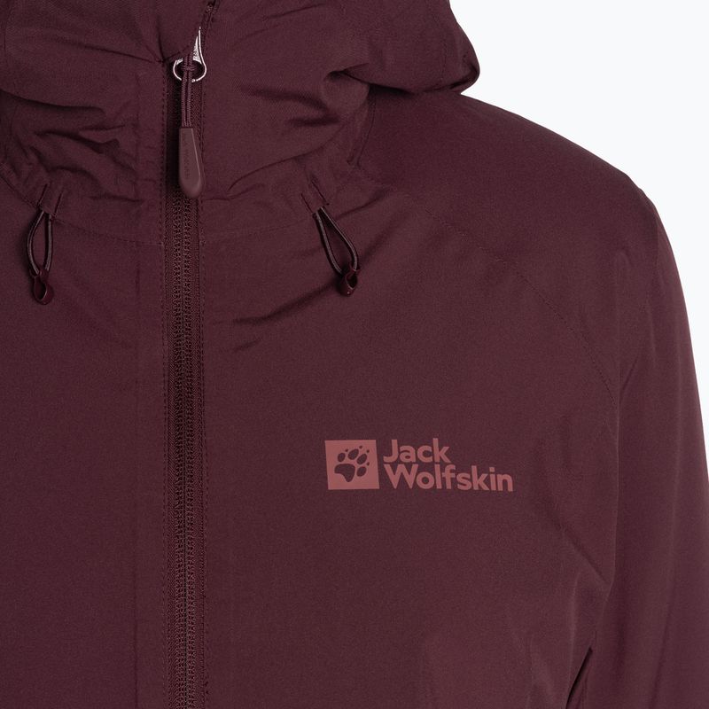 Kurtka ocieplana damska Jack Wolfskin Heidelstein Ins dark maroon 9