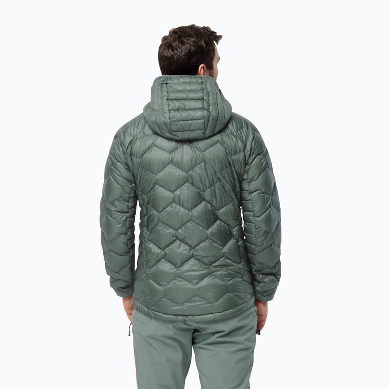 Kurtka skiturowa męska Jack Wolfskin Alpspitze Down Hoody hedge green 2