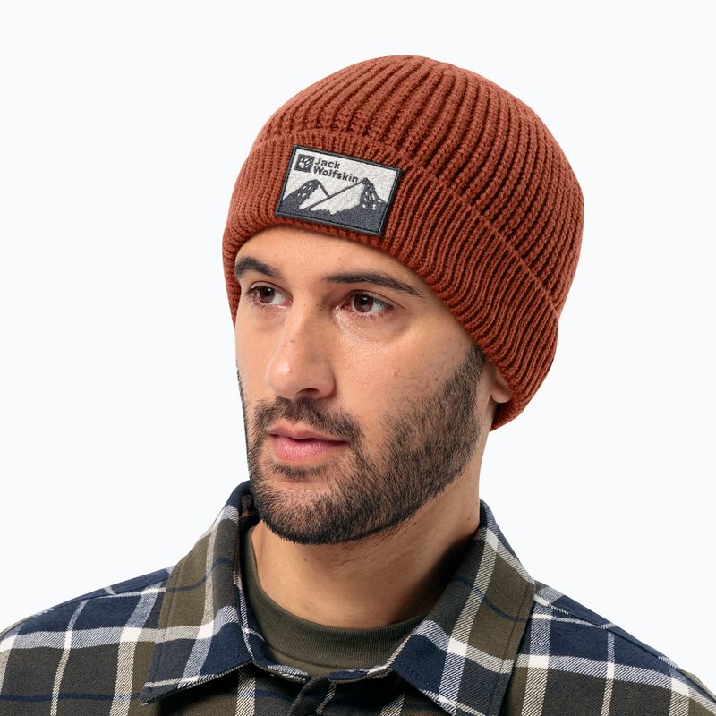 Czapka zimowa Jack Wolfskin Edo Badge Beanie carmine 7