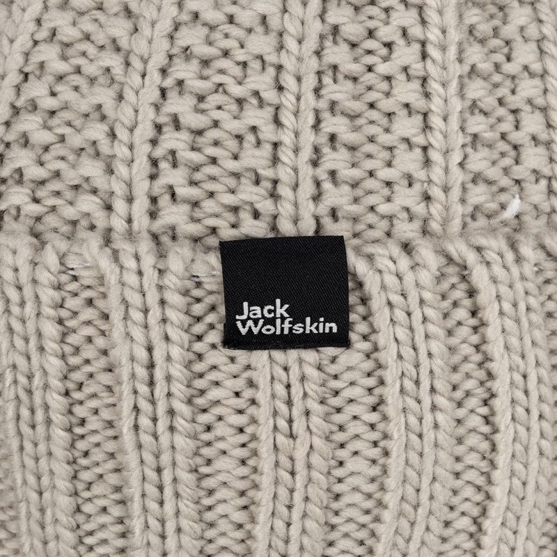 Czapka zimowa damska Jack Wolfskin Highloft Knit dusty grey 4