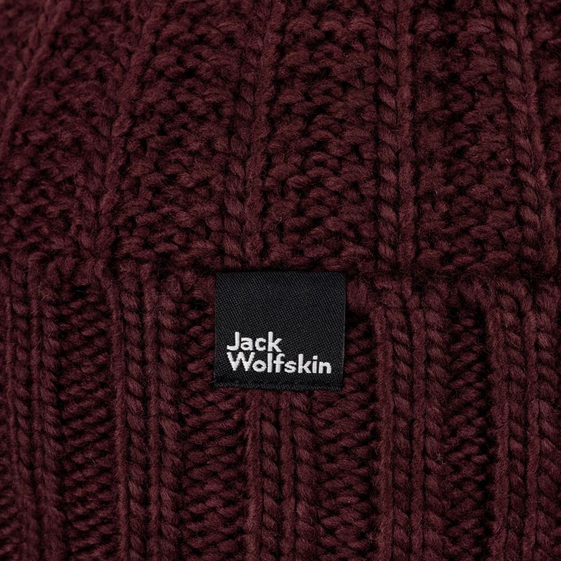 Czapka zimowa damska Jack Wolfskin Highloft Knit boysenberry 4