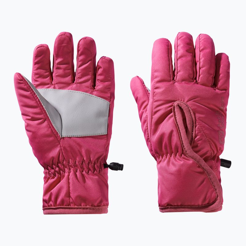 Rękawice trekkingowe dziecięce Jack Wolfskin Easy Entry dark fuchsia