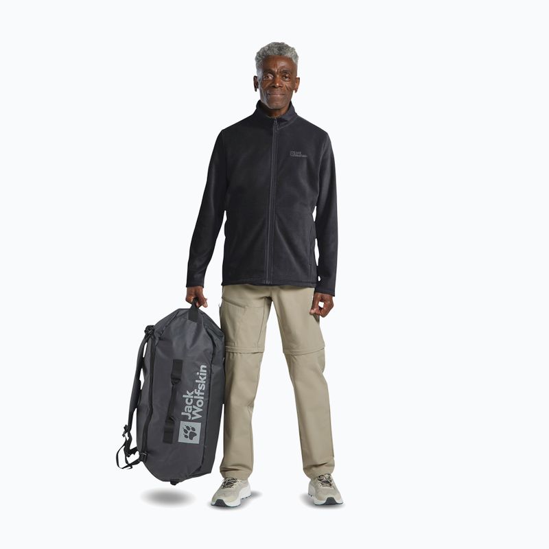 Bluza polarowa męska Jack Wolfskin Taunus Fz black 2