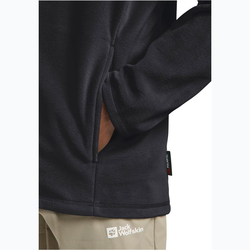 Bluza polarowa męska Jack Wolfskin Taunus Fz black 6