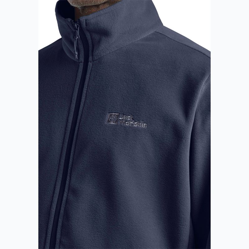 Bluza polarowa męska Jack Wolfskin Taunus Fz night blue 5