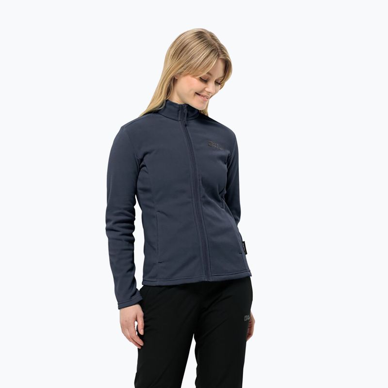 Bluza polarowa damska Jack Wolfskin Taunus Fz night blue