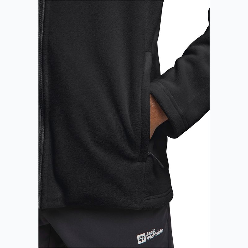 Bluza polarowa męska Jack Wolfskin Winterstein Fz black 4