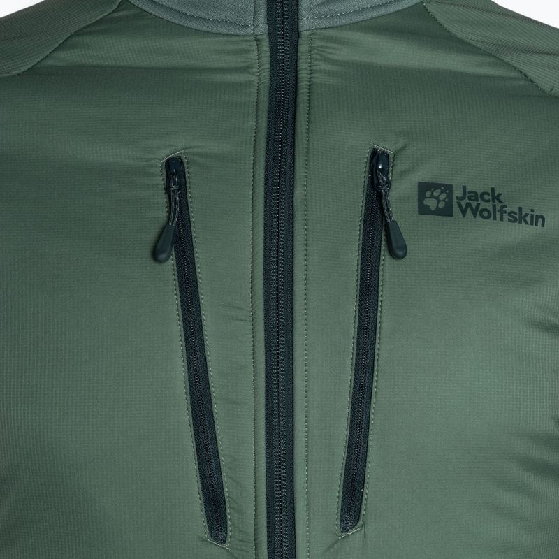 Kurtka hybrydowa męska Jack Wolfskin Alpgrat Pro Ins Fz hedge green 7