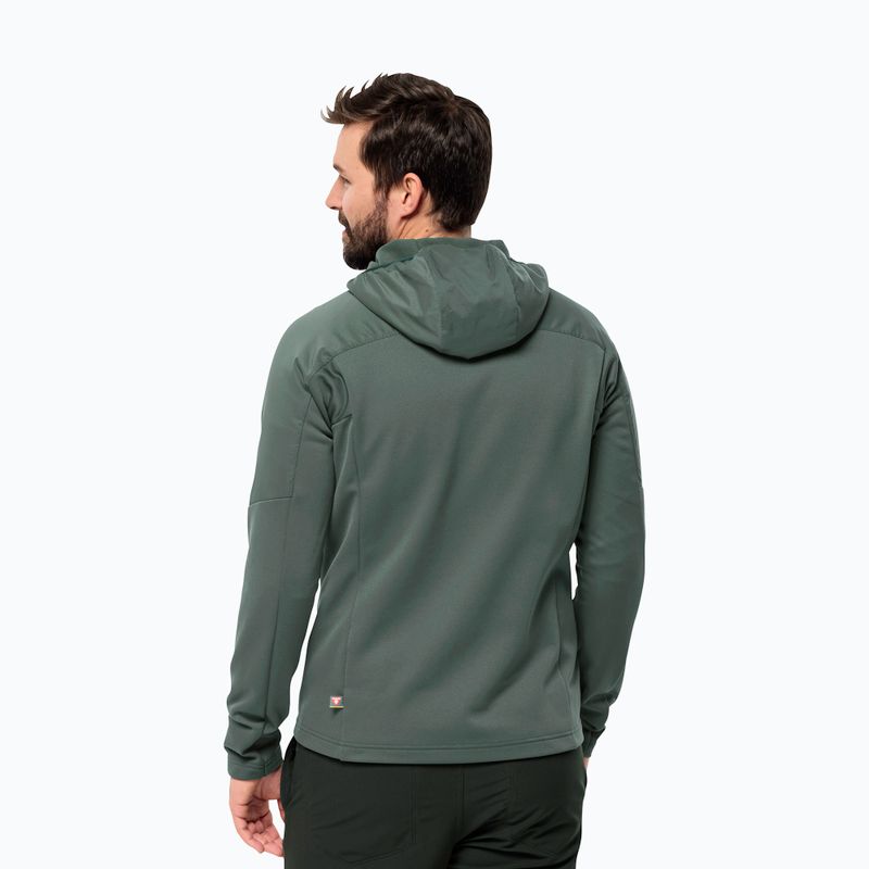 Kurtka hybrydowa męska Jack Wolfskin Alpgrat Pro Ins Fz hedge green 2