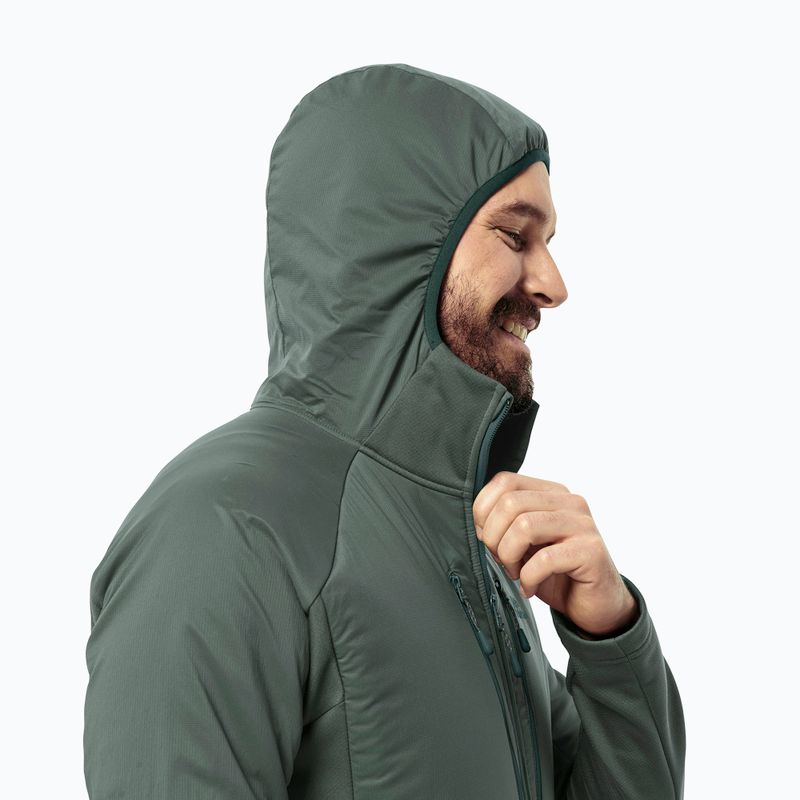 Kurtka hybrydowa męska Jack Wolfskin Alpgrat Pro Ins Fz hedge green 4
